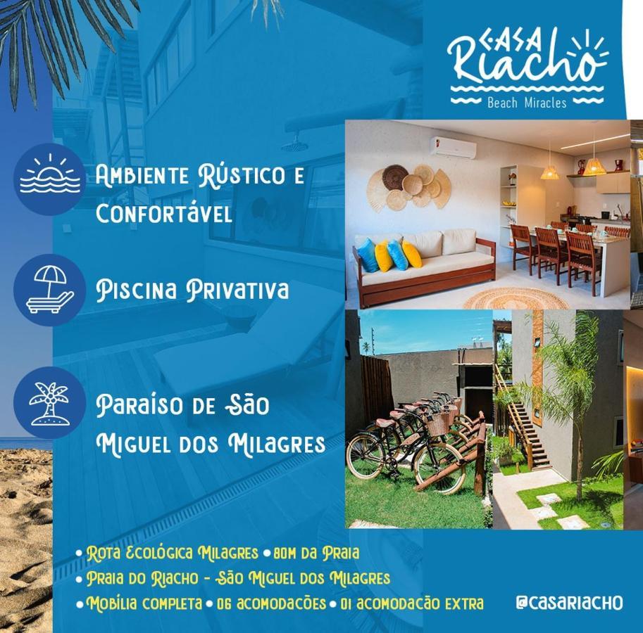 Casa Riacho Villa São Miguel dos Milagres Exteriör bild